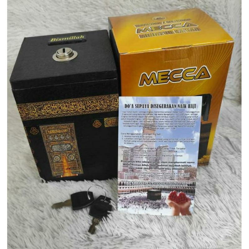 Celengan Ka'bah kunci kecil