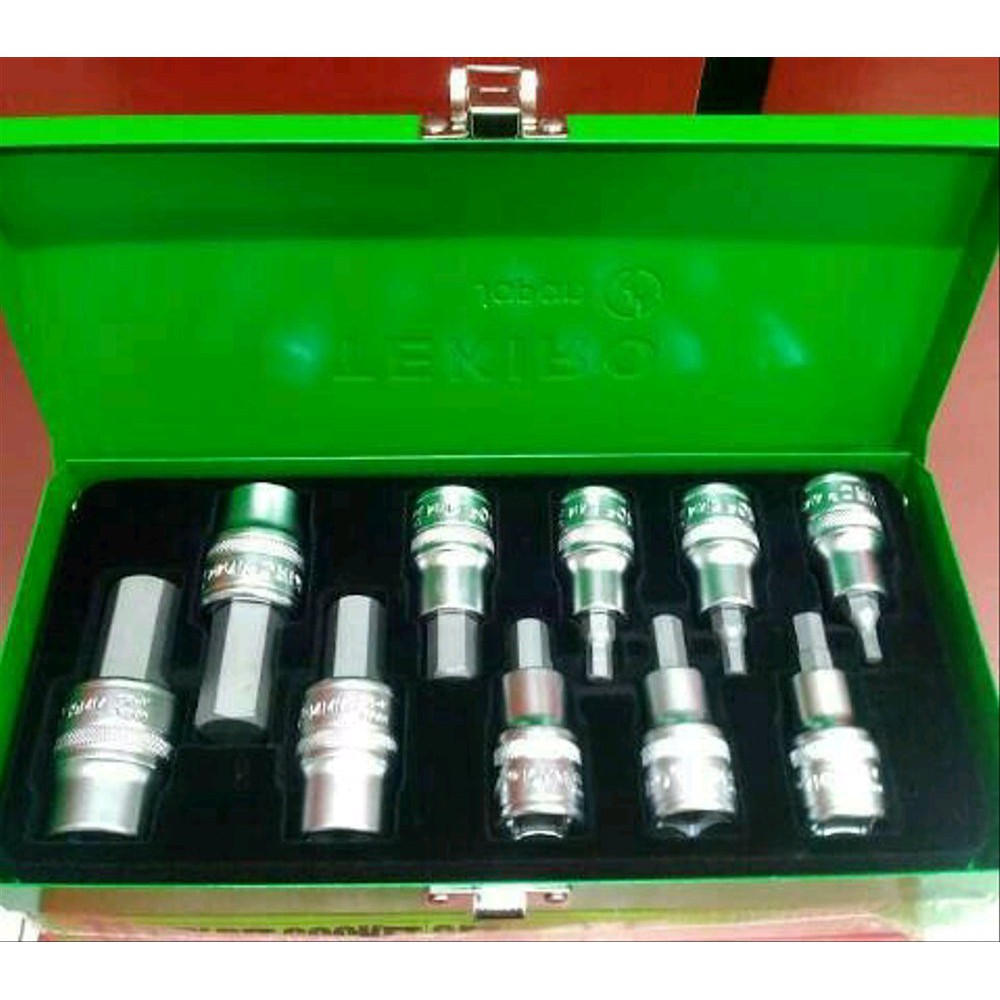 kunci sock L hex 10 pcs dan TEKIRO JAPAN mata kunci sok L tekiro Berkualitas