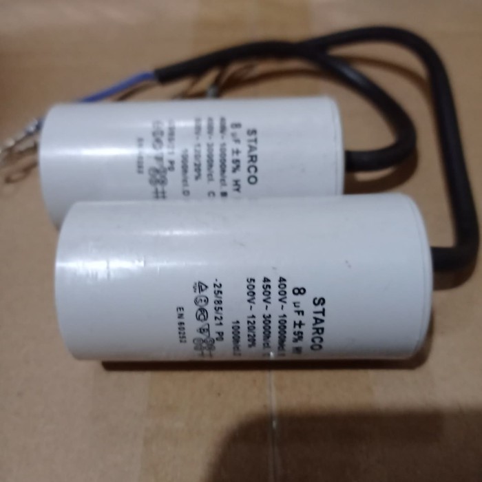 Kapasitor Sanyo ,  Bulat , Capasitor , Pompa Air  Mesin Cuci 6 ,8 , 10 , 12 , 14  , 16, 20 , 25  , 30 UF450V