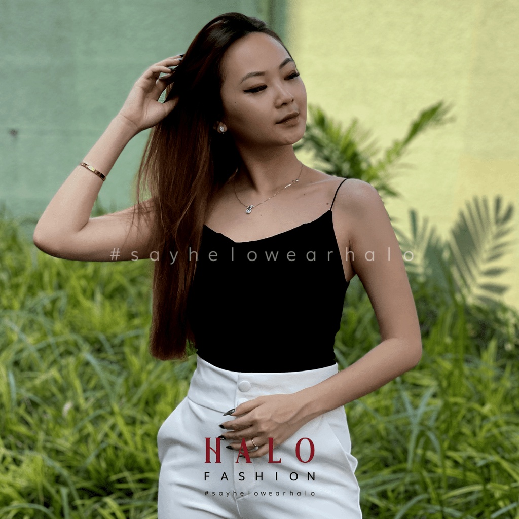 [HaloFashion] Nadira Sexy Crop Top Tank Top Basic Top Korean Fashion