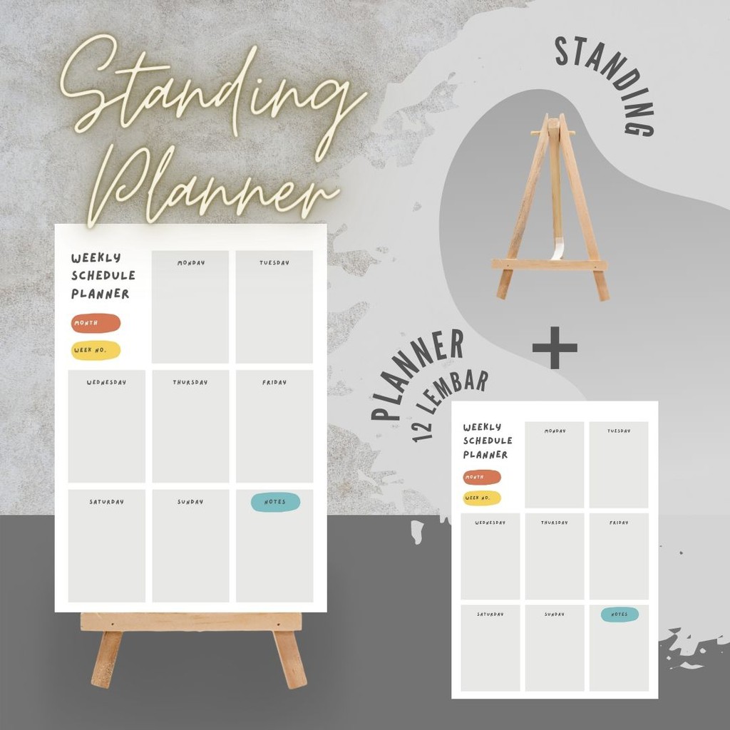 

Standing Planner Minimalism series (12pcs)(A6)