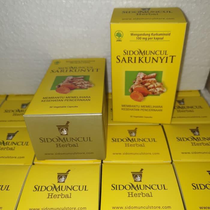 

AMPUH SARI KUNYIT SIDOMUNCUL 50 KAPSUL MEMELIHARA PENCERNAAN !!