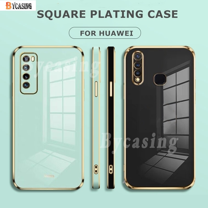 Soft Case Bahan Karet Tahan Banting 6D Untuk Huawei P20 Lite P30 Pro P40 Y9S Mate 20 Mate30