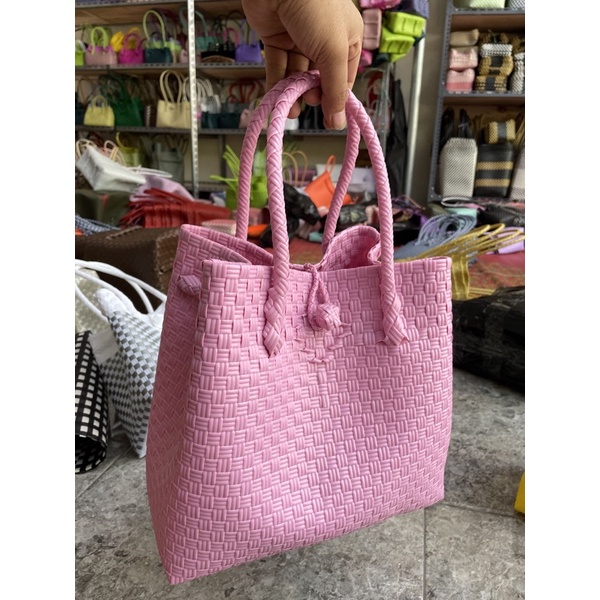 Tote Bag Babby Pink Tali Jinjing / Tas Wanita Trend Terkini Majid Tas Handmade [READY STOK]