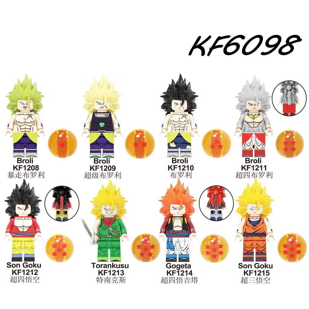 Mainan Lego Anak Single Sale Building Blocks Dragon Ball Series Brick Broli Son Goku Torankusu