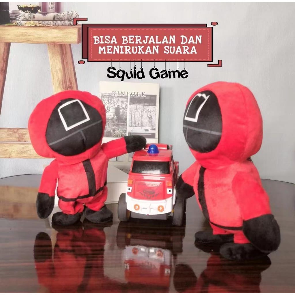 Family games BONEKA REKAM SQUID GAME boneka rekam suara boneka goyang squid games B007