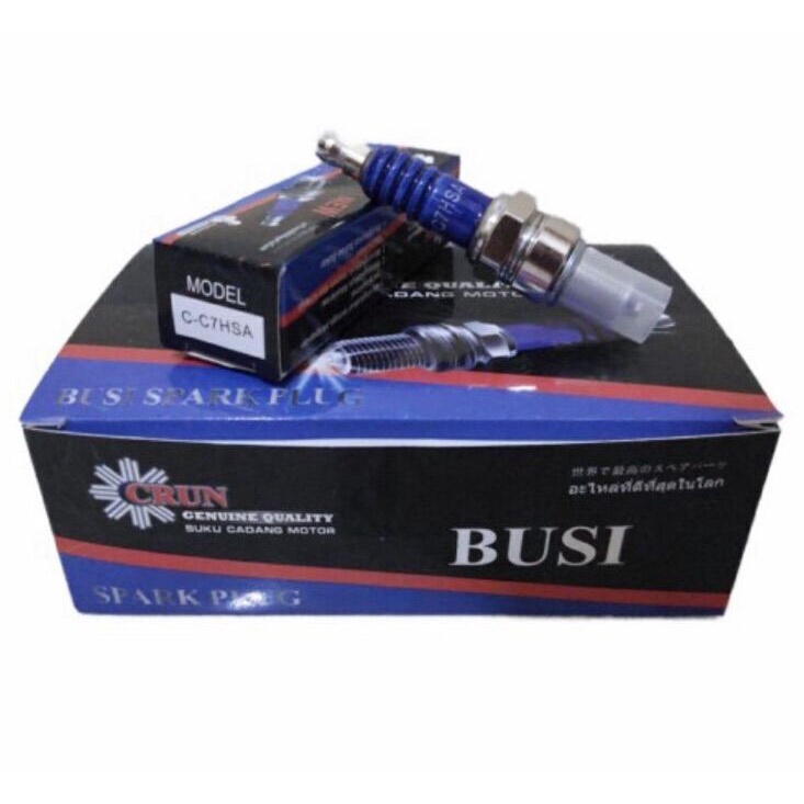(1PACK/10PCS) BUSI CRUN C7HSA MOTOR MIO SPORTY/SMILE/JUPITER Z/GRAND/SUPRA X LAMA/SUPRA FIT