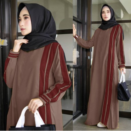 Terlaris Gamis Model Korea Remaja Tartan MIX 01 | GAMIS KAOS DINAR AYUDIA WARNA HIJAU ARMY BAHAN