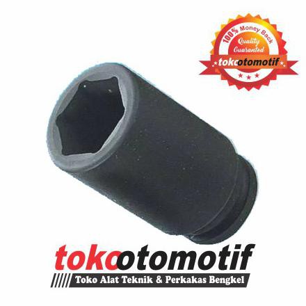 Mata Kunci Sok Panjang Impact 6pt 1/2" 27 mm TEKIRO ( Original ) Alat Alat Bengkel Berkualitas