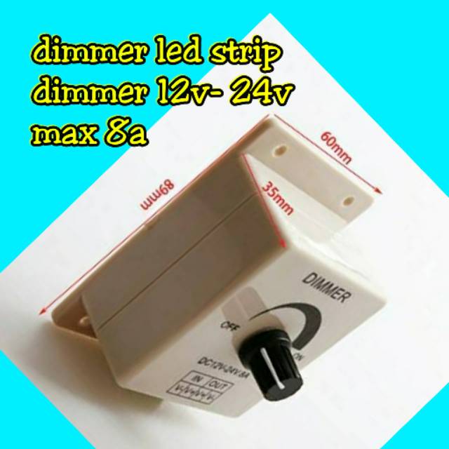 Dimmer dc 12v-24v 8a /pengatur kecepatan dc 12v-24v / pengatur kecepatan dinamo lampu heater dc 24v