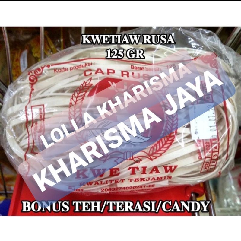 

KWETIAU CAP RUSA 125 GR GRATIS TERASI Khas Cirebon