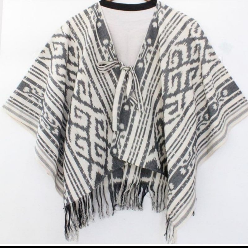 OUTER TENUN ETNIK MOTIF TORAJA HALUS