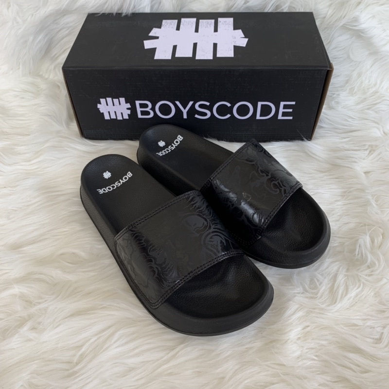 Sendal Selop Pria Boyscode TYPE 26 HITAM | Slippers | Sandal Unisex | Slide Original