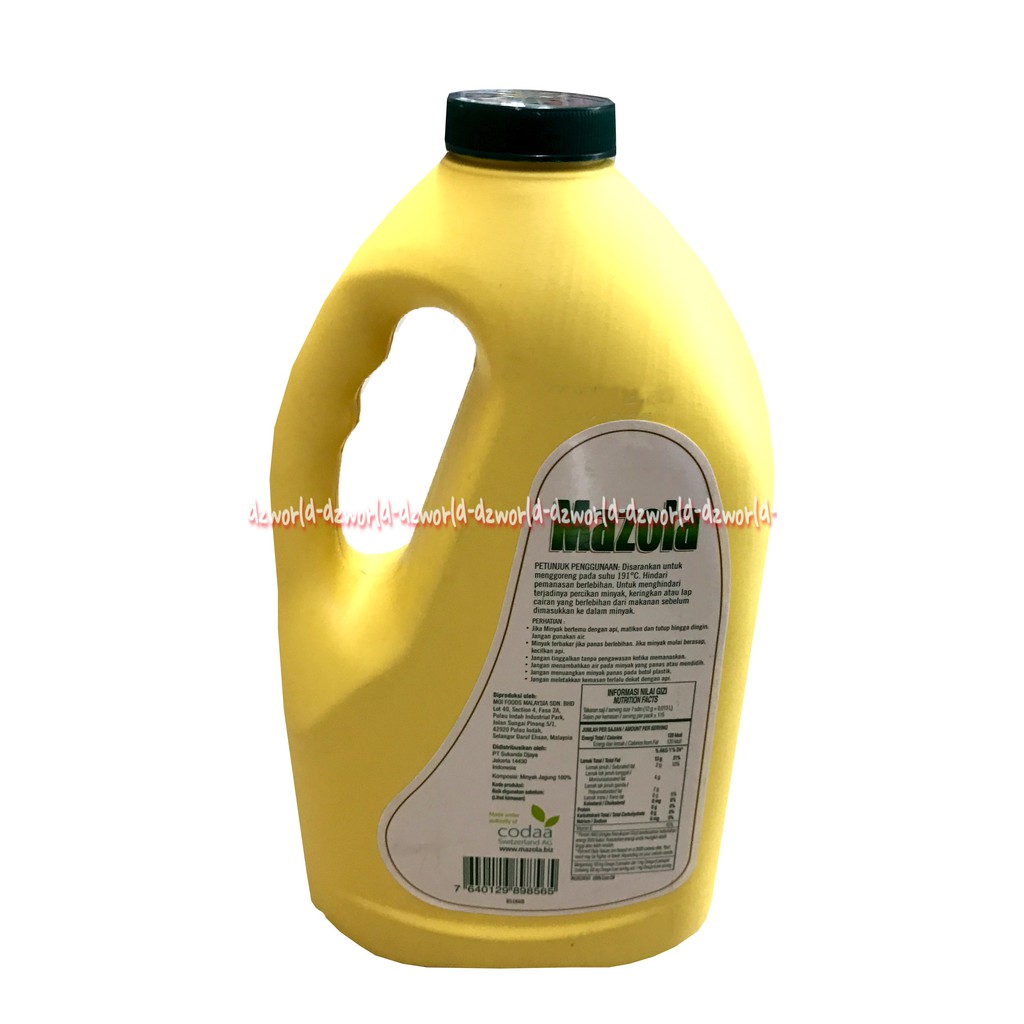 Mazola Corn Oil Minyak Jagung 1.5L Minyak Goreng Dengan Kolestrol Rendah Cornoil Mazzola Corn Oils 1500ml