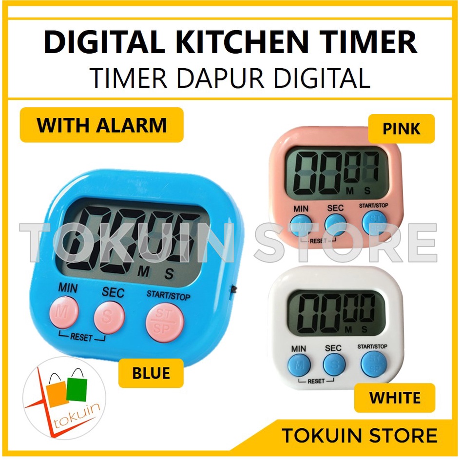 Timer Dapur Digital Kitchen Timer Masak Digital Alarm Cooking Magnet