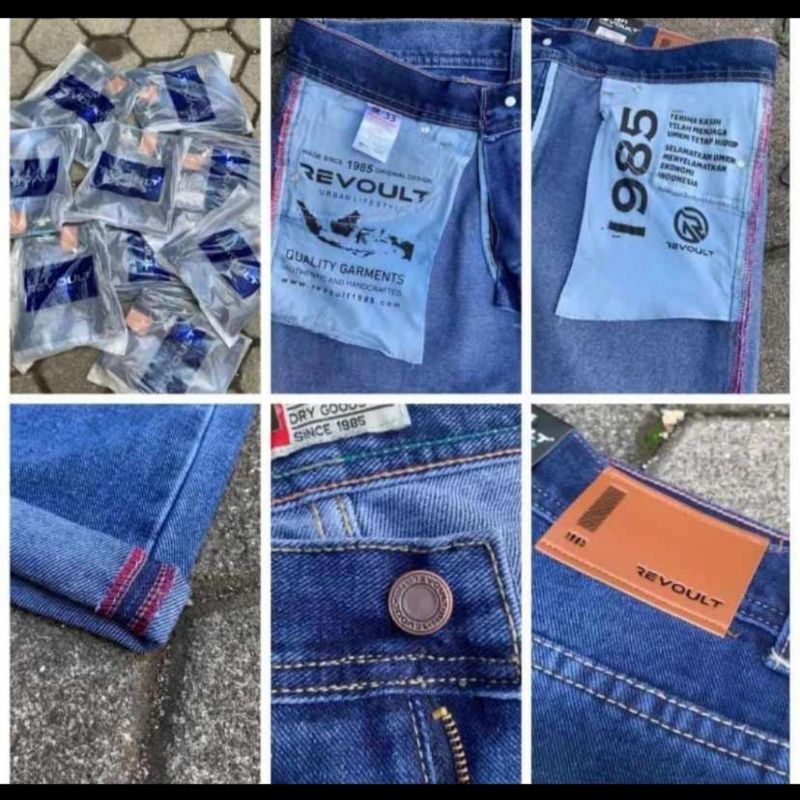 (PROMO) Celana Jeans Pria Whisker Standart Bahan Stretch Melar Premium Original