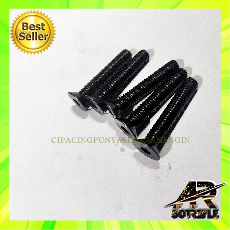 BAUT SENAPAN ANGIN 6X35 - Bahan baja hitam - cocok untuk senapan pcp Termurah Kualitas Terbaik /5 PC