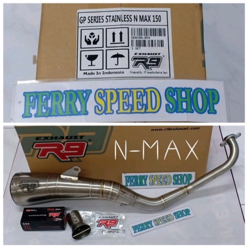 Promo knalpot r9 gp series nmax knalpot r9 gp stainless nmax knalpot r9 gp stenlis nmax knalpot r9 y