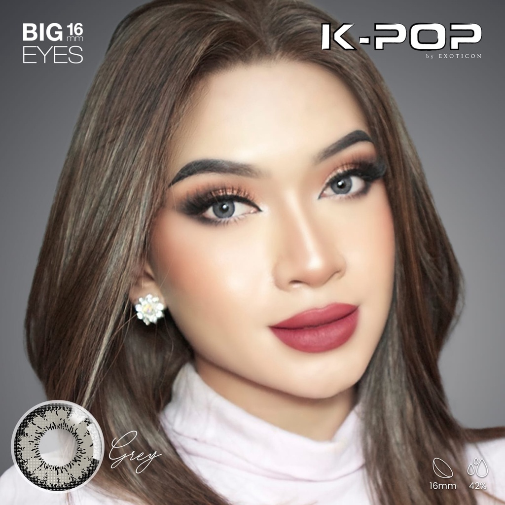 Softlens X2 K-POP DIA 16.00mm MINUS Black (-6.50 s/d -10.0) / KPOP Lensa Kontak /BS