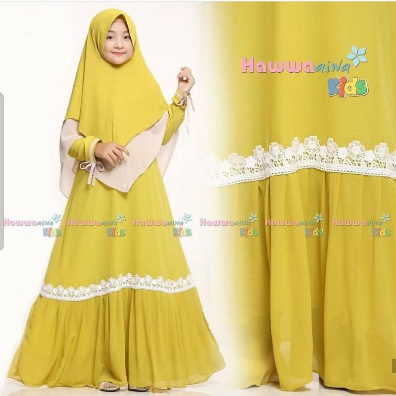 HAWWA AIWA/gamis anak termurah