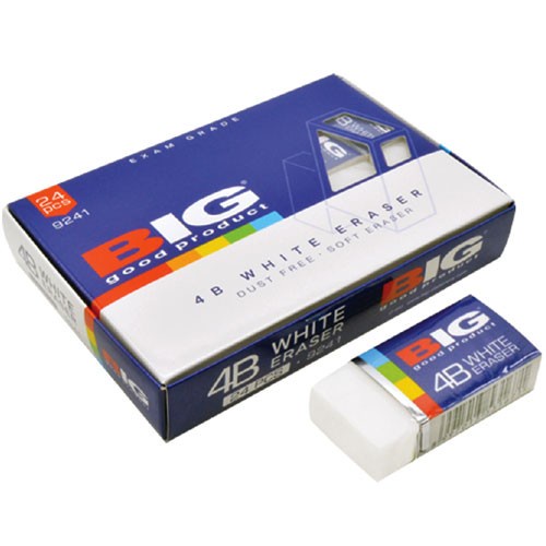 Penghapus BIG White Eraser 9241 Set 4 pcs