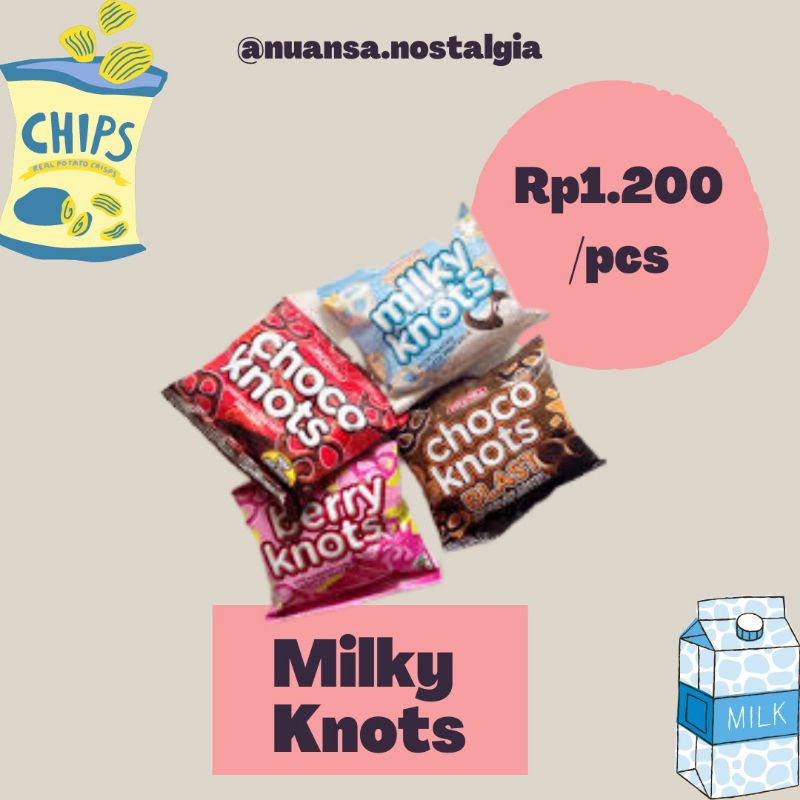 TERMURAH Biskuit Milky Knots dan Choco Knots - Biskuit Pretzel