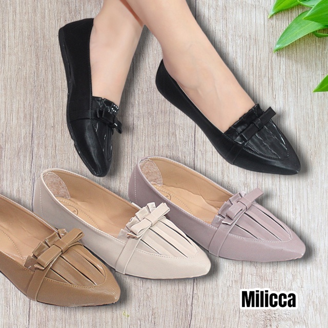 Milicca sepatu flat shoes wanita clarisa