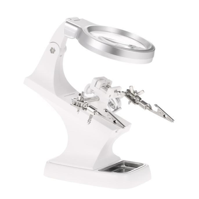 

Pegangan Solder dengan Kaca Pembesar Desktop Welding Magnifier 3X/4.5X