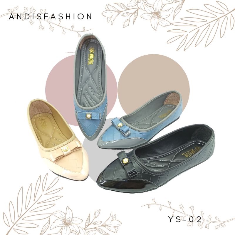Sepatu Flatshoes Wanita Ballerina Andis YS02