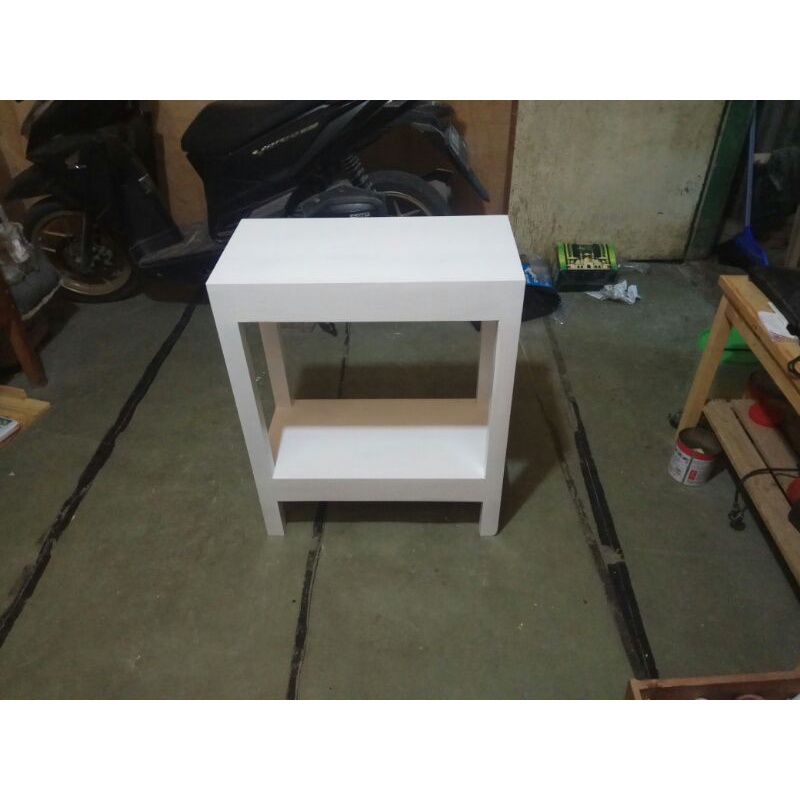 meja akuarium meja rak bahan kayu