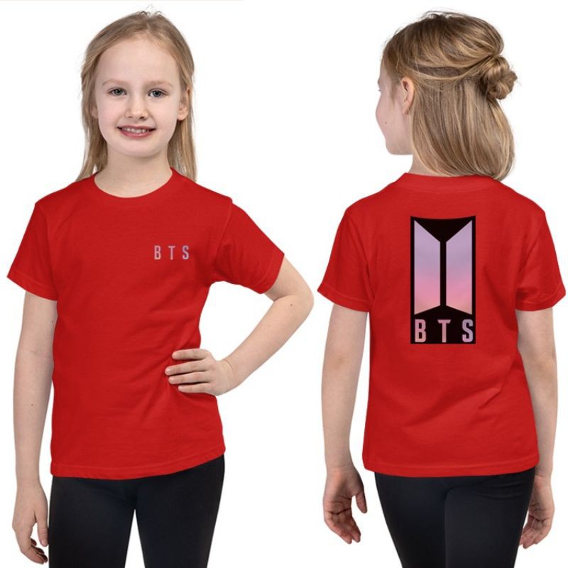 BAJU ANAK PEREMPUAN LOGO BTS