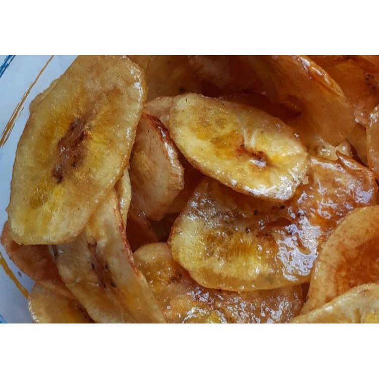 

250 GRAM Keripik pisang manis | Pisan Banana Crispy Snack Kiloan RENYAH NAGIH