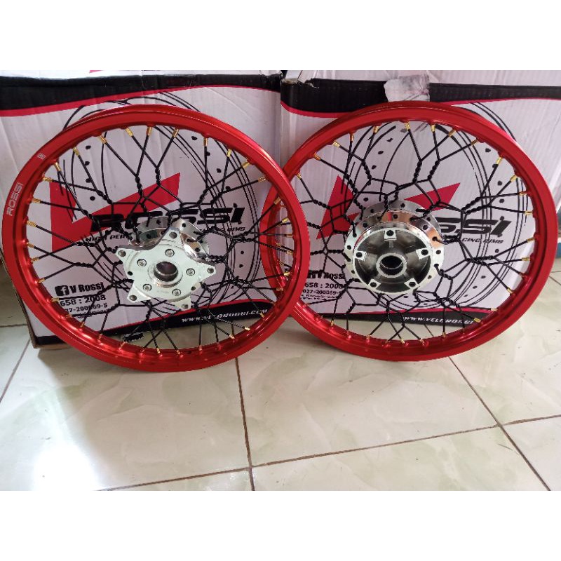 velg Jari jari Jupiter MX king stel kepang ring 17 x140/140