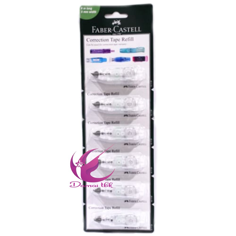 

Refill Correction Tape Faber Castell Type Barrel QAR/QJR 506/QDR Isi 6 Pcs