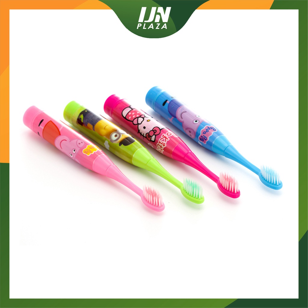 ❤ IJN ❤ Sikat Gigi Electric Untuk Anak Sikat Gigi Anak Elektrik Motif Karakter Lucu Otomatis