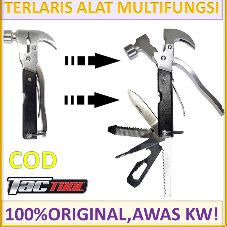 TERLARIS TACTOOL 18 IN 1 - ALAT MULTIFUNGSI DI SAKU ANDA