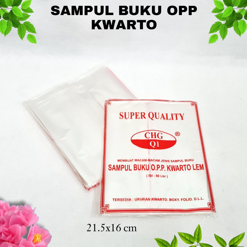 

GG Sampul Buku OPP Kwarto/Kecil Lem(50lb) / Sampul Buku