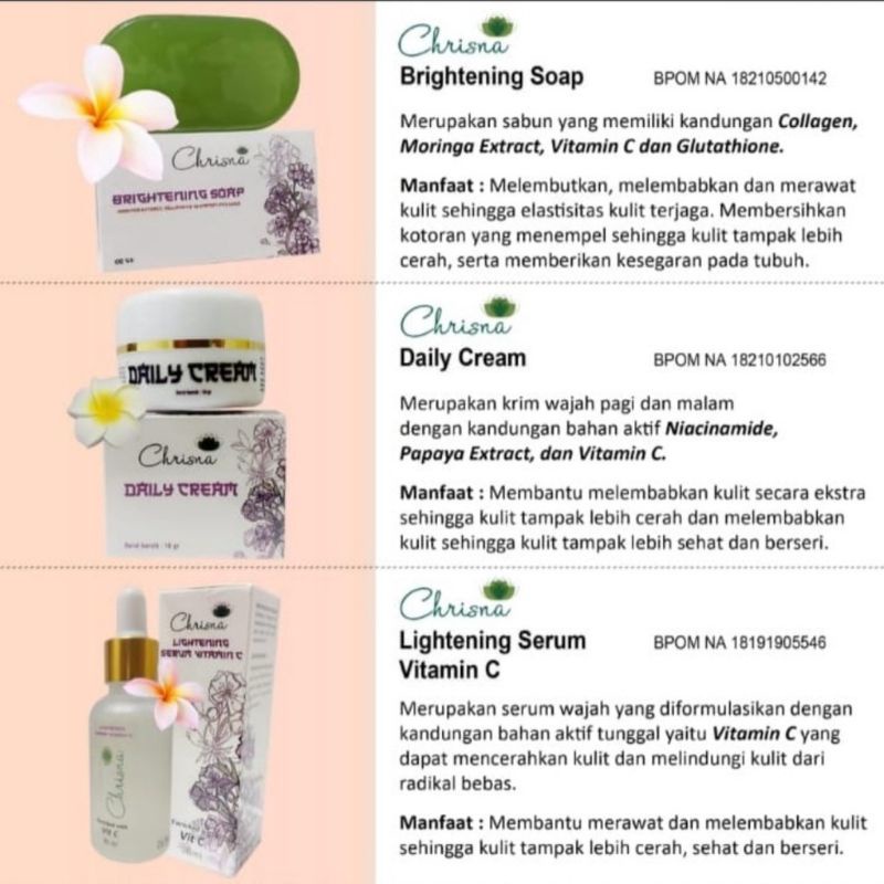 Paket Usaha Chrisna Skincare