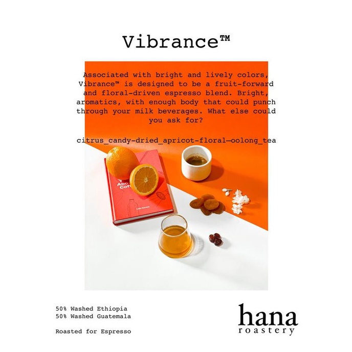 

Vibrance Espresso Blend - 200 gr - Specialty Coffee - Hana Roastery