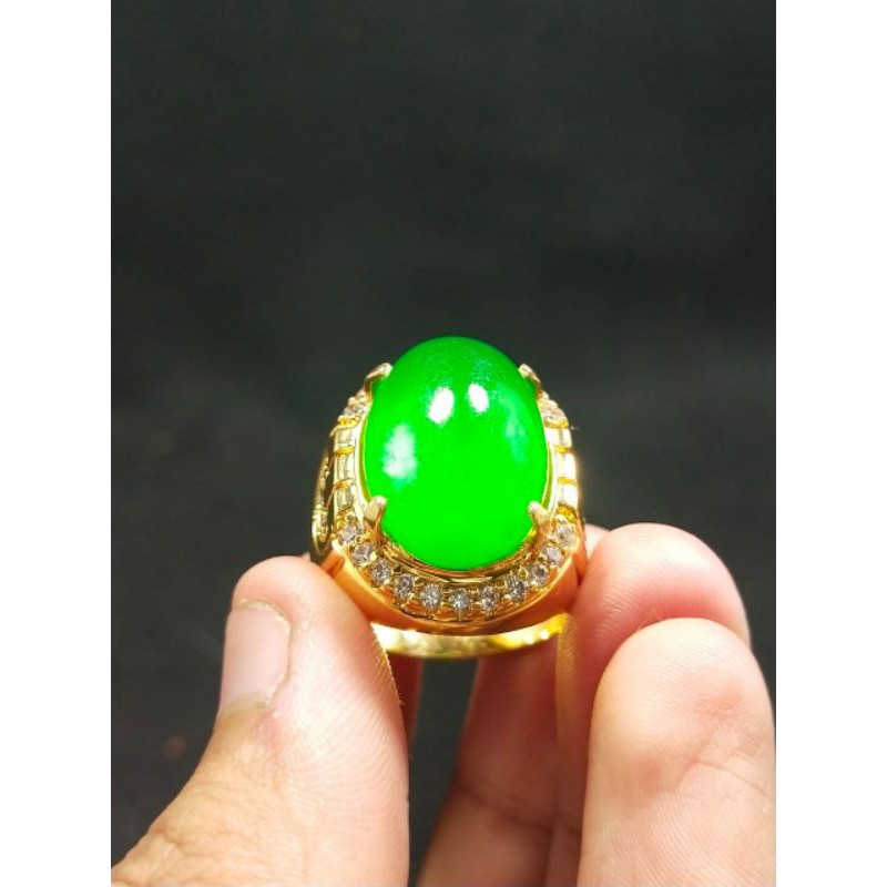 BATU GIOK BURMA ASLI NATURAL