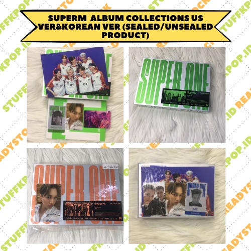 [stuffkpop.id] [READY STOCK,READ DESK BOX] SUPERM ASIA VER, SUPERM US VER ALBUM (SUPERM ALBUM, SUPER