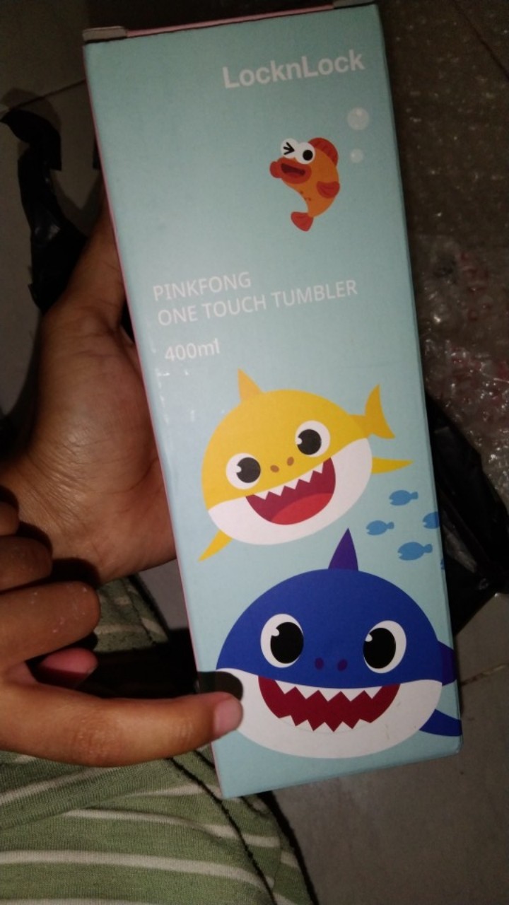 Locknlock Feather Light Pinkfong Edition One Touch Tumbler 400ml