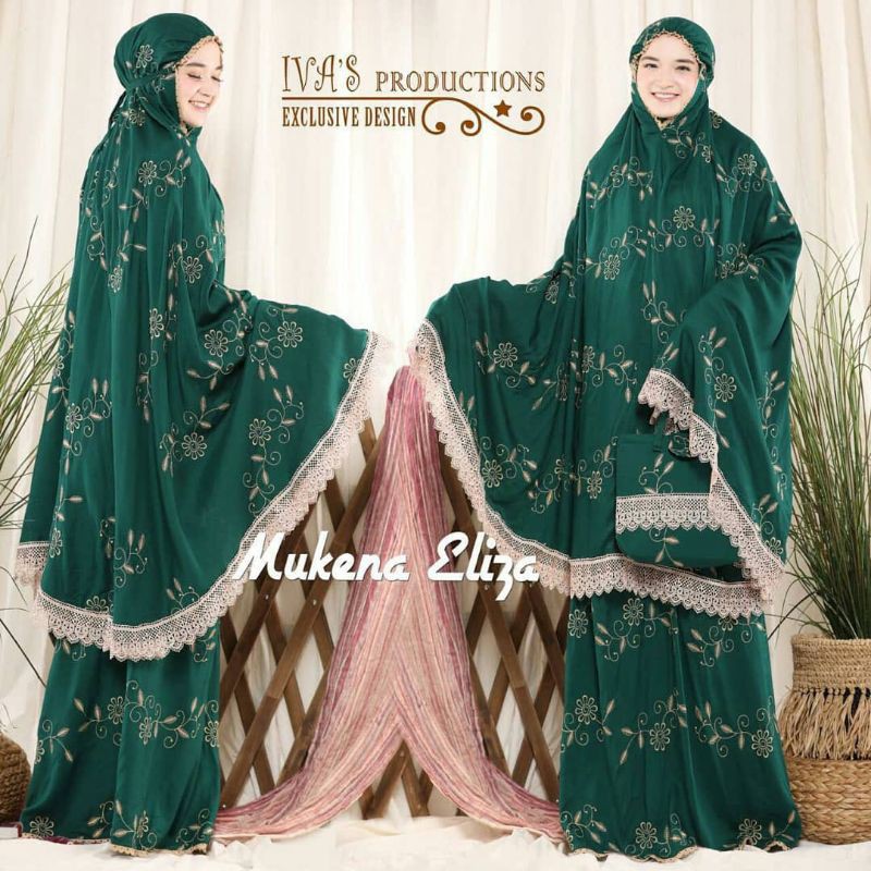 Mukena Eliza/mukena renda/mukena bordir/mukena putusan/mukena ori