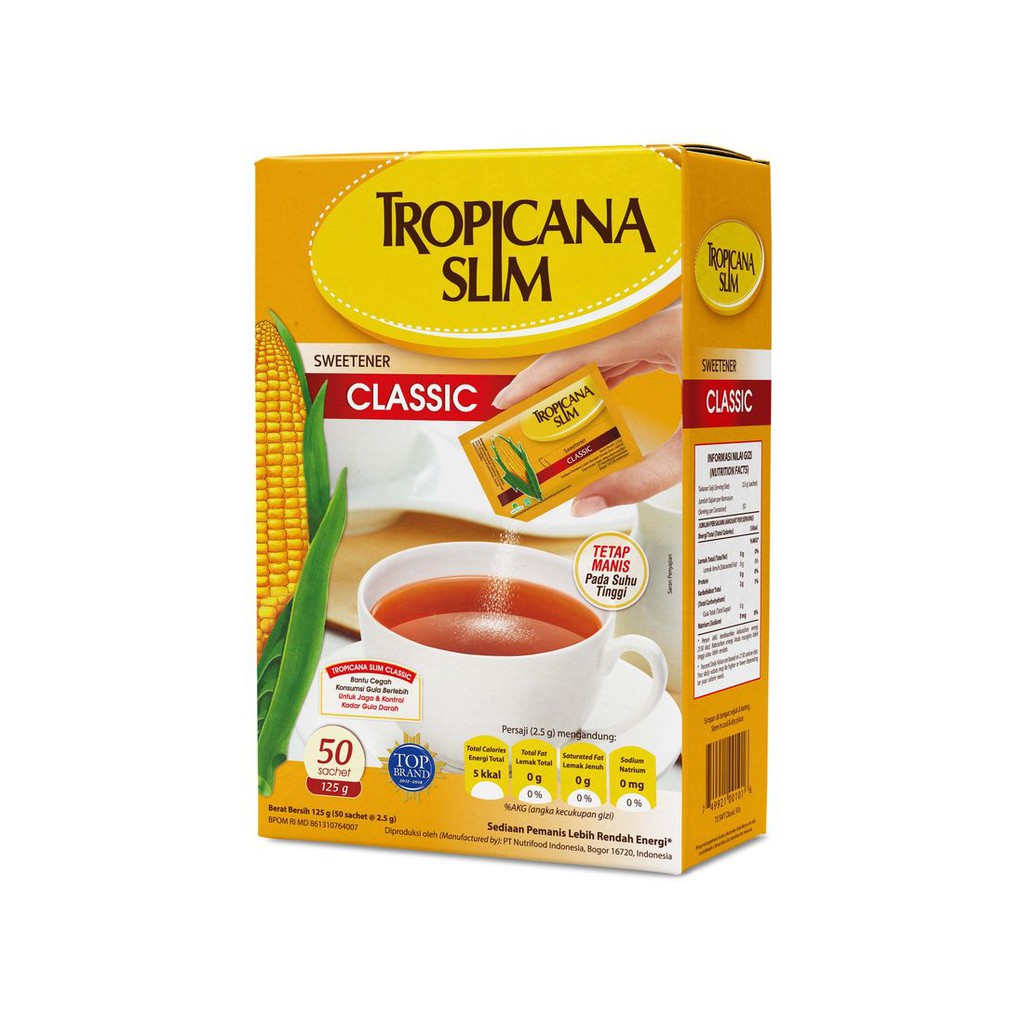 

Tropicana Slim Sweetener 50x2.5g