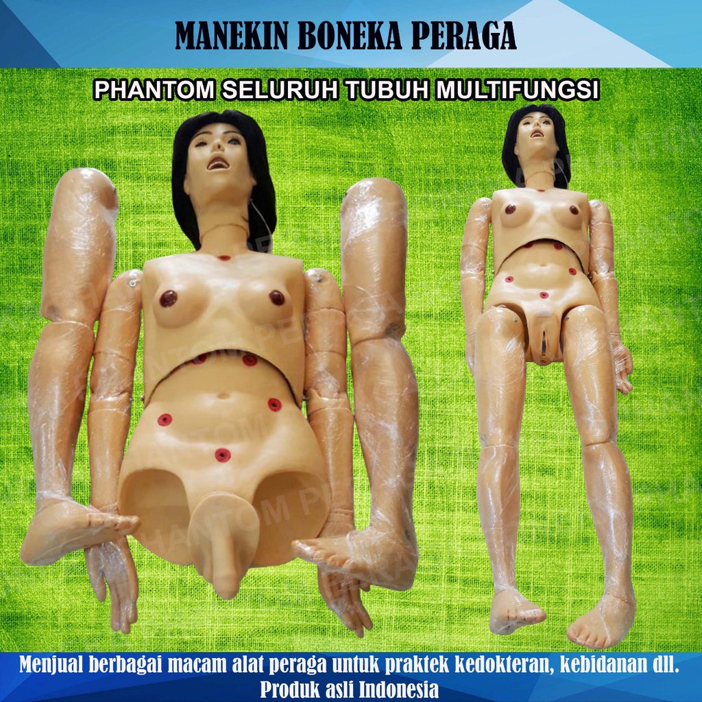 PHANTOM / MANEKIN SELURUH TUBUH (MULTIFUNGSI) / FULL BODY / SILIKON