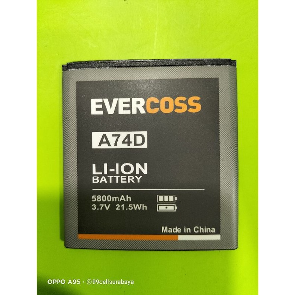 Baterai Evercoss A74D/A74A/A74C 5800mAh | Battery | Batrai | Batrei