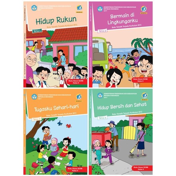 

❤BISA COD❤ Paket Tematik Kelas 2 SD Diknas Semester 1 Tema 1234 Revisi 2017