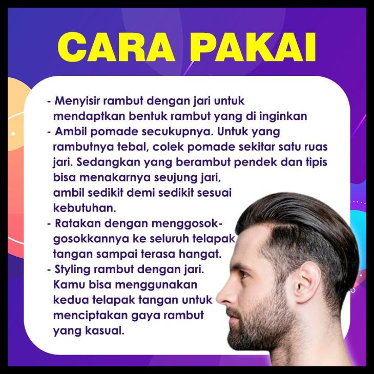 Vanilla Pomade Minyak Rambut Styling Gel Pomade Water Based Terpopuler