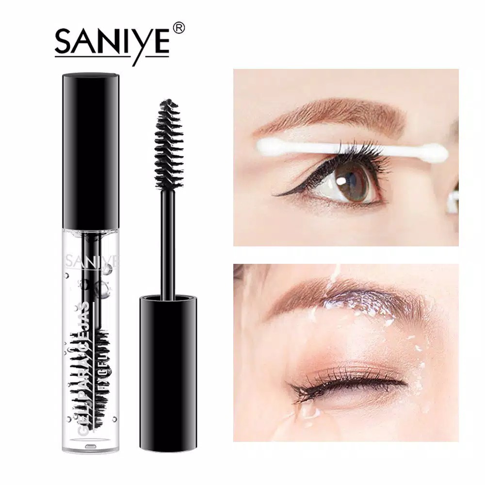 SANIYE Gel Alis Bulu Mata Mascara Eyebrow Eyelash Fixer Tranparant