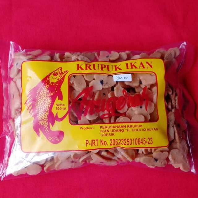 

Kerupuk / Krupuk Ikan Jinten Merah Mentah Gresik